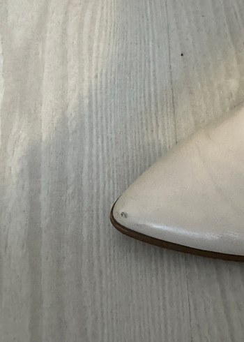 Bej Deri dizaltı Çizme - Görsel 3