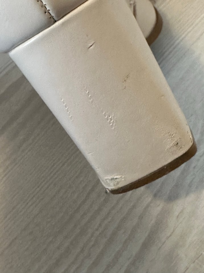 Bej Deri dizaltı Çizme - Görsel 5