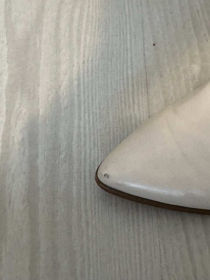 Bej Deri dizaltı Çizme - Görsel 3