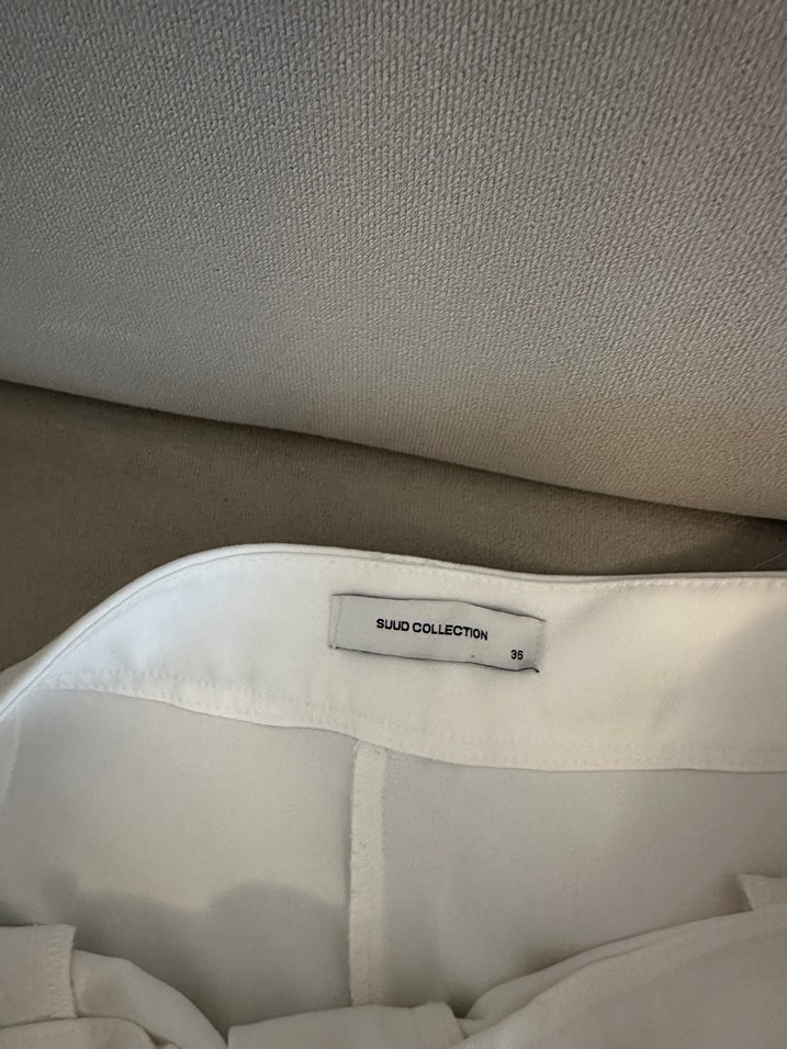 Beyaz Kumaş Pantolon - Görsel 3