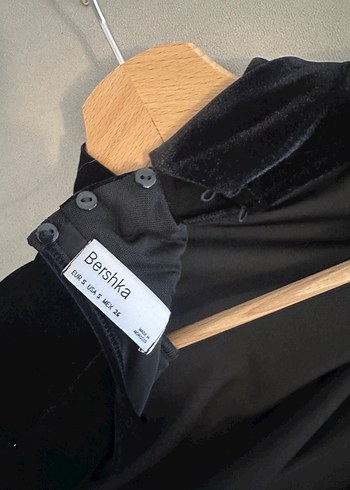 Kadife sırt dekolteli mini elbise - Görsel 3