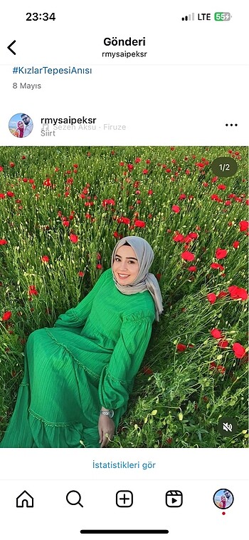 Elbise yeşil