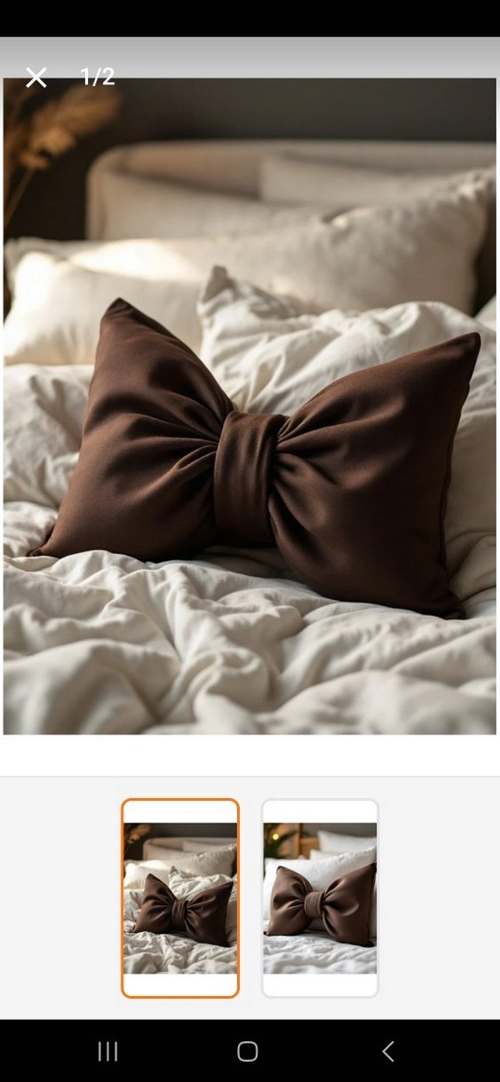 Fiyonk Detaylı Dekoratif Yastık - Görsel 3