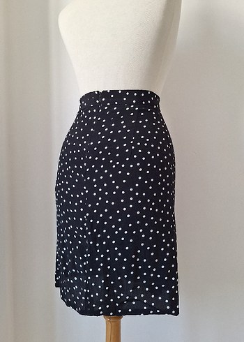 Puantiyeli Midi etek - Görsel 2