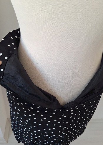 Puantiyeli Midi etek - Görsel 5