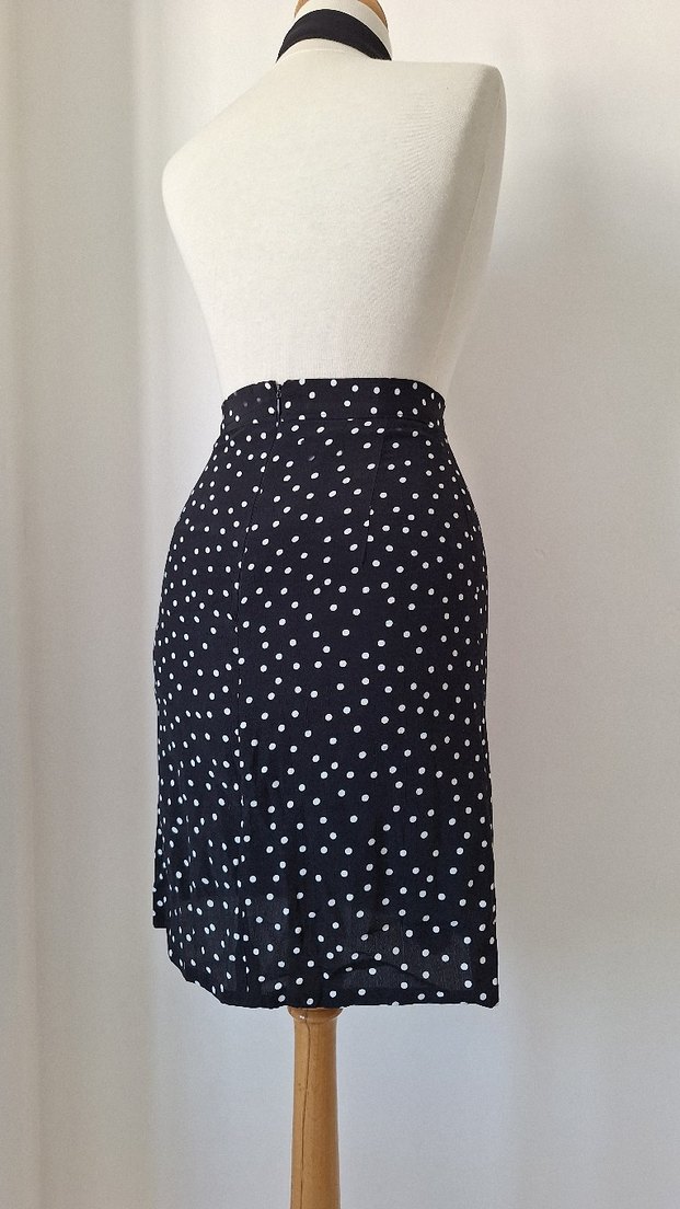 Puantiyeli Midi etek - Görsel 2