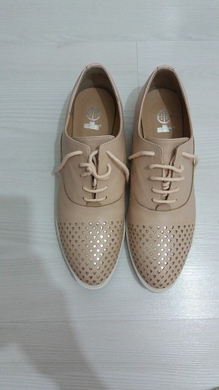 Elle shose pudra oxford ayakkabı