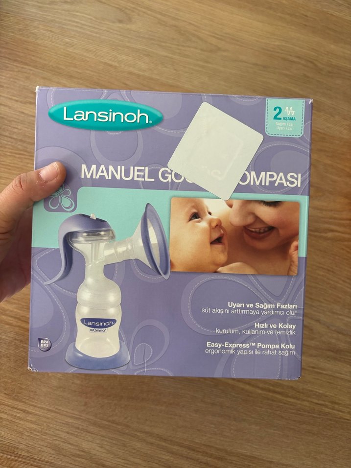 Lansinoh Manuel Göğüs Pompası Mor - Görsel 3