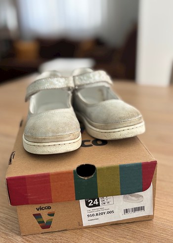 Vicco marka Beyaz Cırtlı Babet Ayakkabı - Görsel 5