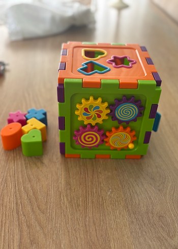 Renkli Dişlili şekil eşleştirme küpü - Görsel 4