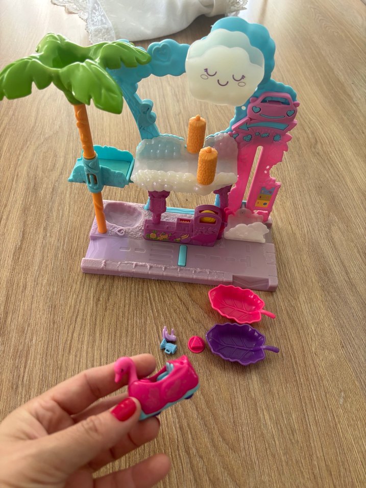 Polly Pocket Flamingo araba su eğlencesi - Görsel 2
