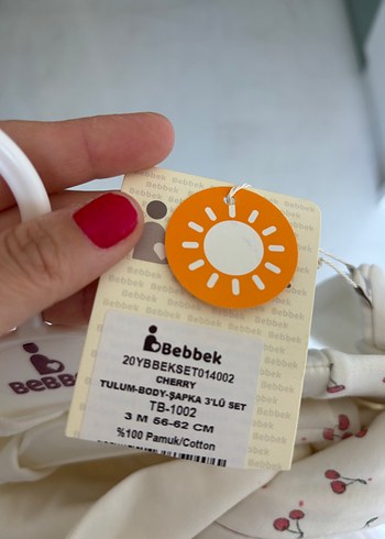 Sıfır Kız bebek tulum bady şapka üçlü set - Görsel 6