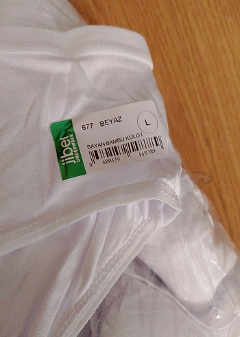 Beyaz Kadin bambu külot - Görsel 3