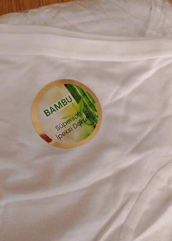 Beyaz Kadin bambu külot - Görsel 2