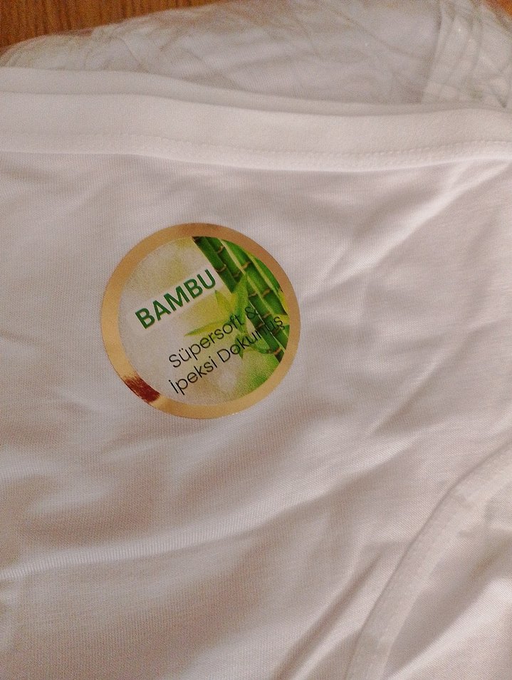 Beyaz Kadin bambu külot - Görsel 2