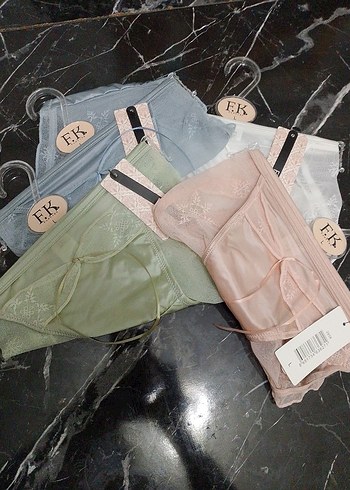 Beyaz Bohem Midi Kadın İç Çamaşırı - Görsel 3