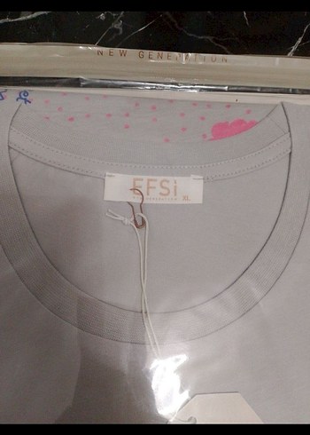 Gri, Baskılı, Uzun Kollu Kadın Pijama Takımı - Görsel 3