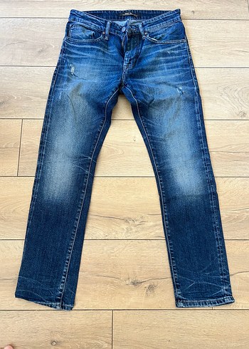 Parlak Lacivert Erkek Denim Pantolon