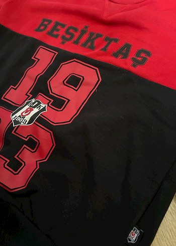 Beşiktaş Baskılı Kırmızı Siyah Erkek Sweatshirt - Görsel 3