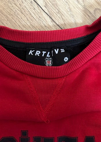 Beşiktaş Baskılı Kırmızı Siyah Erkek Sweatshirt - Görsel 2