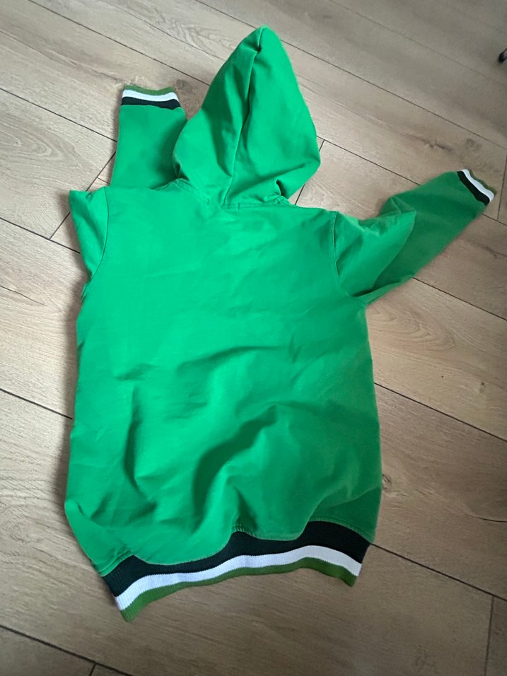 Parlak Yeşil Kapüşonlu Erkek Sweatshirt - Görsel 3