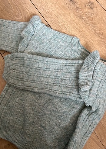 Gri Triko kız çocukKazak - Görsel 4