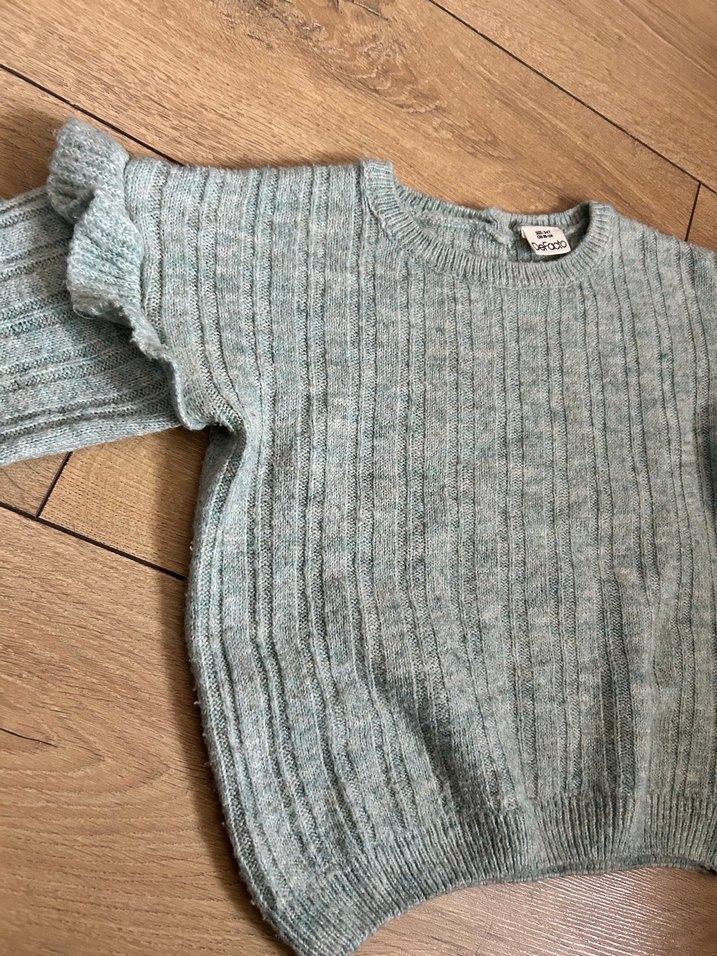 Gri Triko kız çocukKazak - Görsel 2