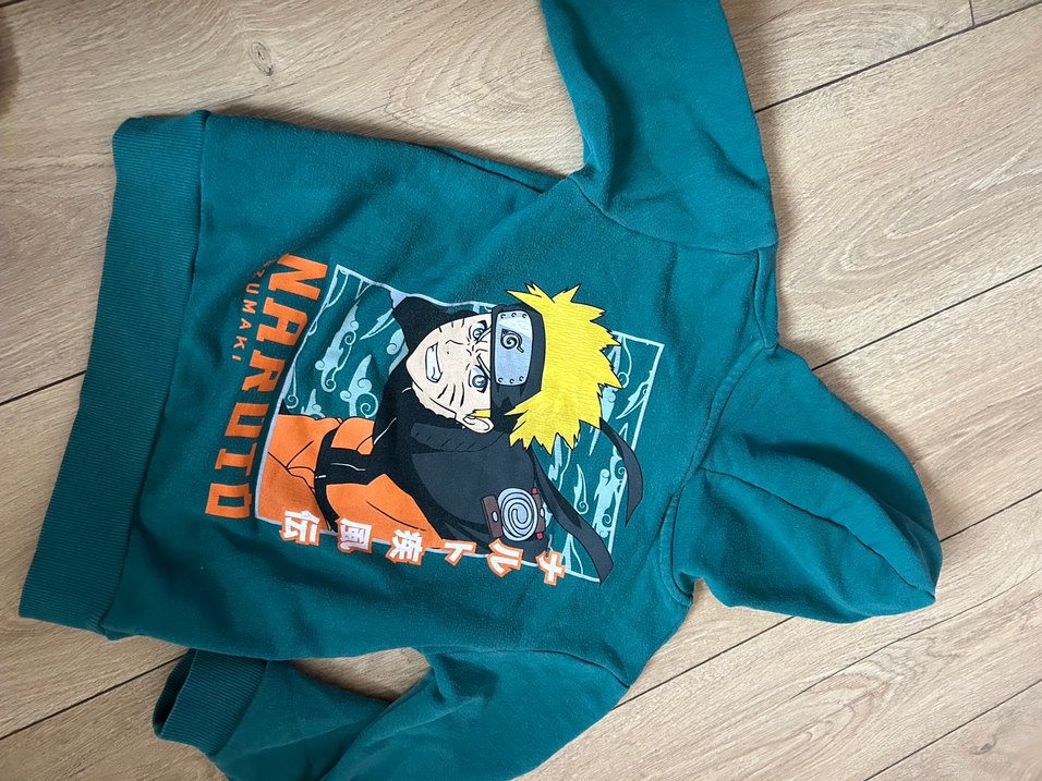 Kapüşonlu Turkuaz Baskılı Erkek Çocuk Sweatshirt - Görsel 3