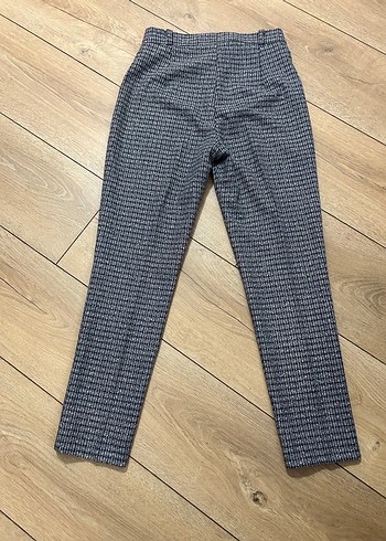 Gri Pilili Kadın Kumaş Pantolon - Görsel 5