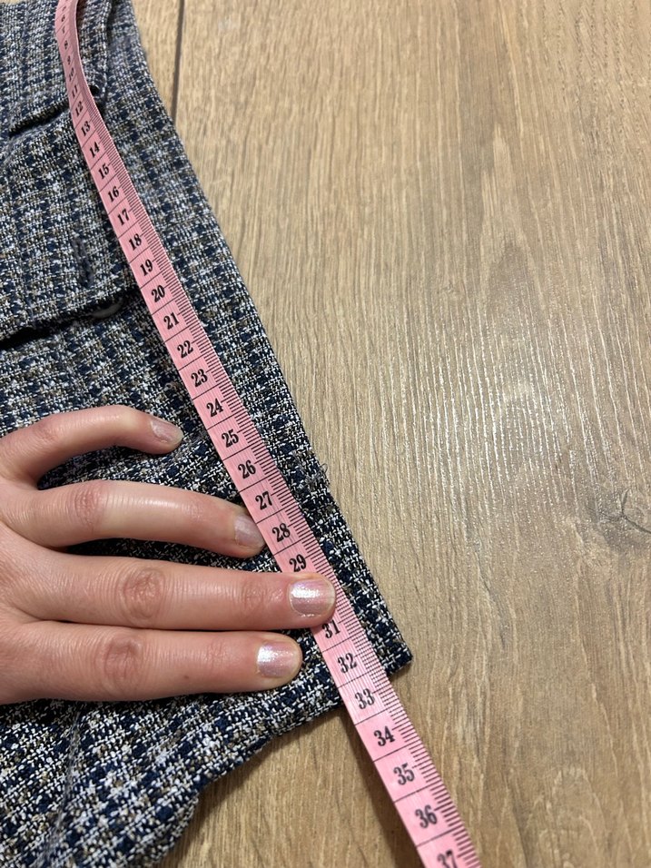 Gri Pilili Kadın Kumaş Pantolon - Görsel 4