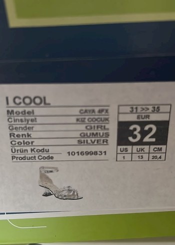 Kız Çocuk Abiye Topuklu Ayakkabı - Görsel 5