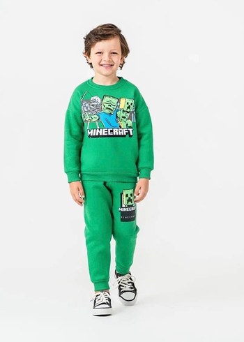 Minecraft Desenli Erkek Çocuk Eşofman Takımı - Görsel 3