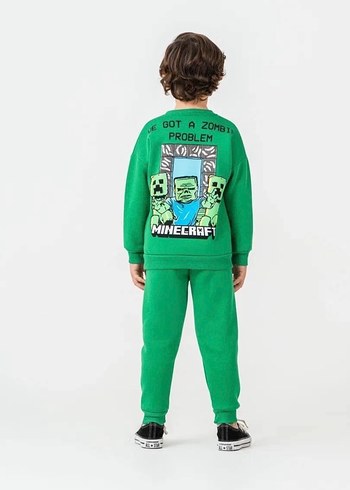 Minecraft Desenli Erkek Çocuk Eşofman Takımı - Görsel 4