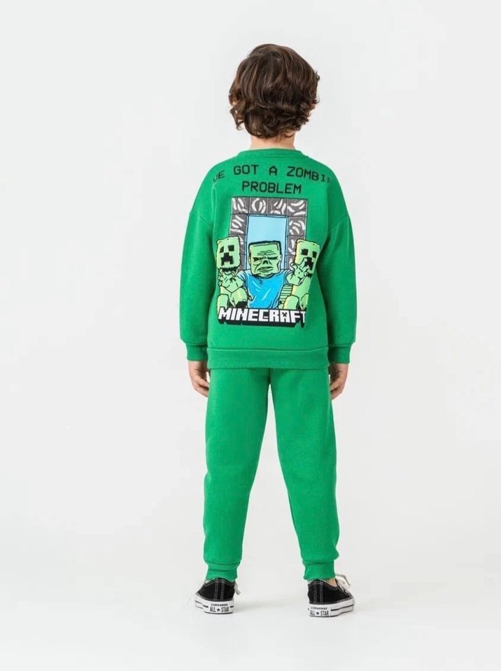 Minecraft Desenli Erkek Çocuk Eşofman Takımı - Görsel 4