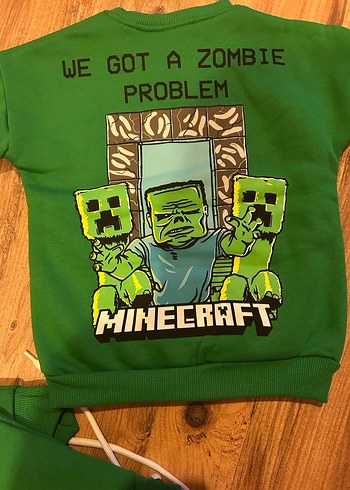 Minecraft Baskılı Erkek Çocuk Eşofman Takımı - Görsel 2