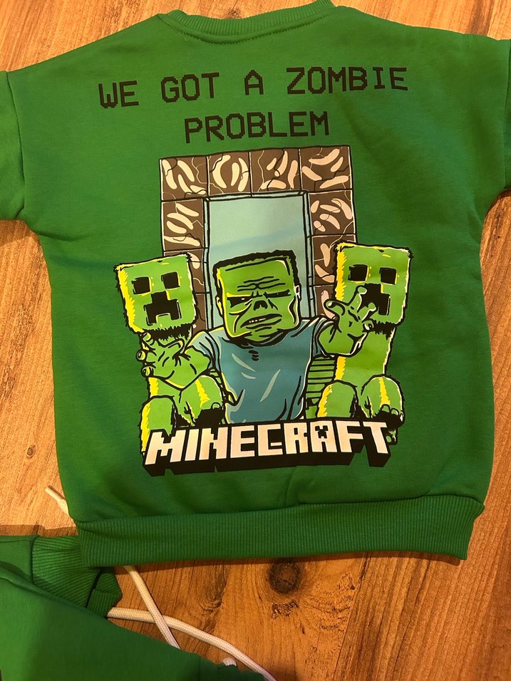 Minecraft Baskılı Erkek Çocuk Eşofman Takımı - Görsel 2