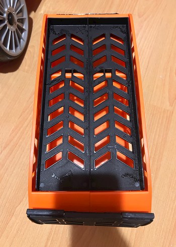 Turuncu Hot Wheels Monster Truck Oyuncak Araba - Görsel 4