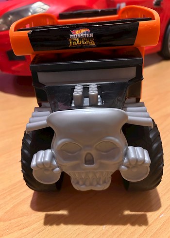 Turuncu Hot Wheels Monster Truck Oyuncak Araba - Görsel 3