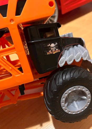Turuncu Hot Wheels Monster Truck Oyuncak Araba - Görsel 6