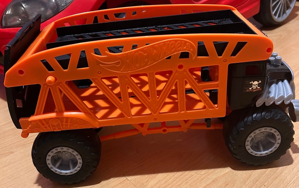 Turuncu Hot Wheels Monster Truck Oyuncak Araba - Görsel 2