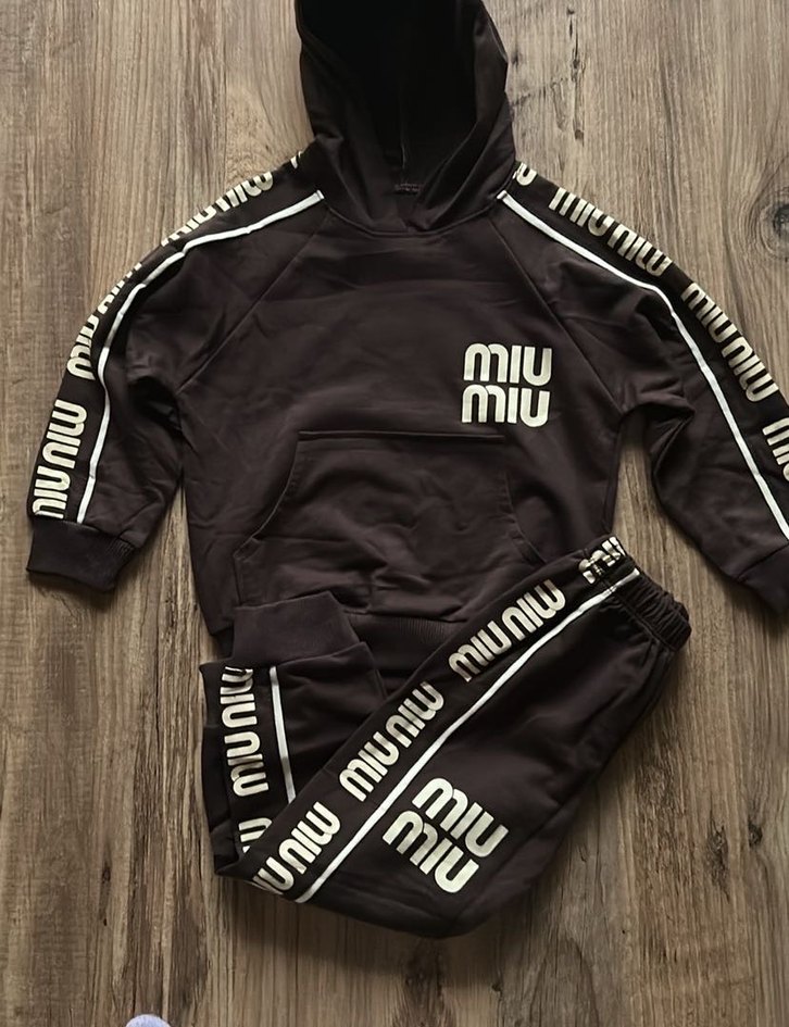 2 Yaş Kahverengi Çocuk Eşofman Takımı - Görsel 2