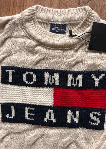 9-10 yaş Tommy Jeans  Çocuk  Triko Kazak - Görsel 2