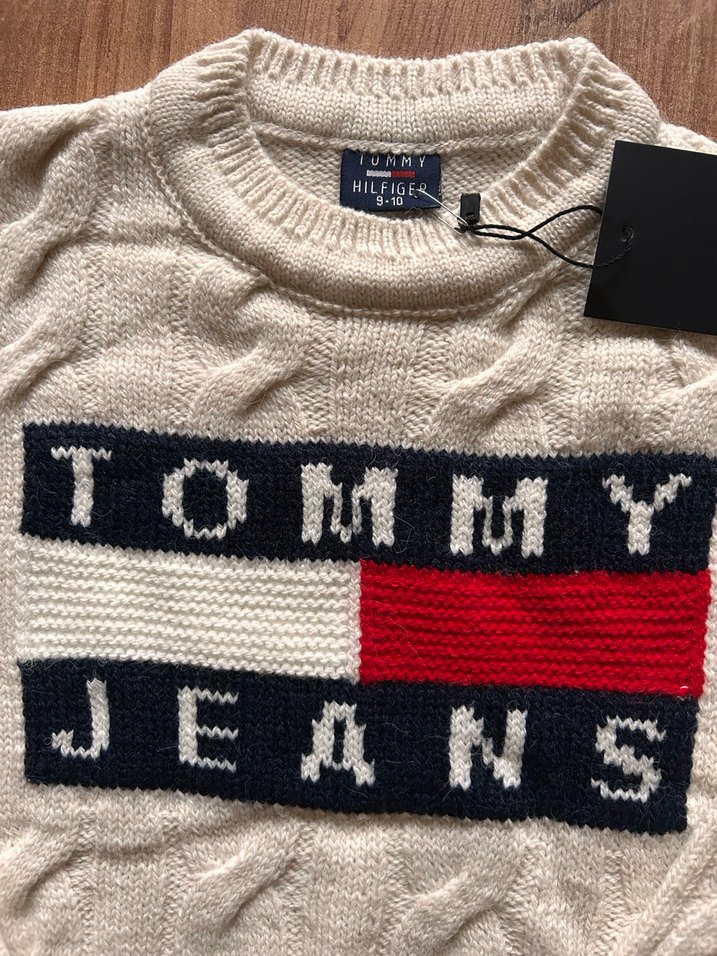 9-10 yaş Tommy Jeans  Çocuk  Triko Kazak - Görsel 2