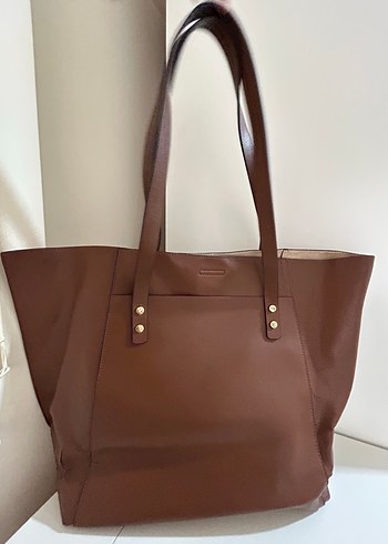 H&M Taba Buyuk Omuz Cantasi