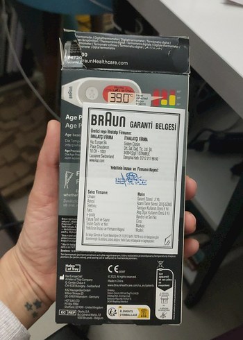 Braun Prt2000 kol altı ateş ölçer - Görsel 2