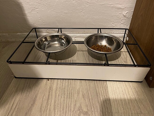 Kedi mama kabı ve su kabı