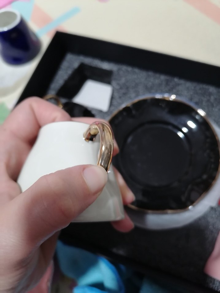 Altılı Renkli Kahve Fincanı Seti - Görsel 4