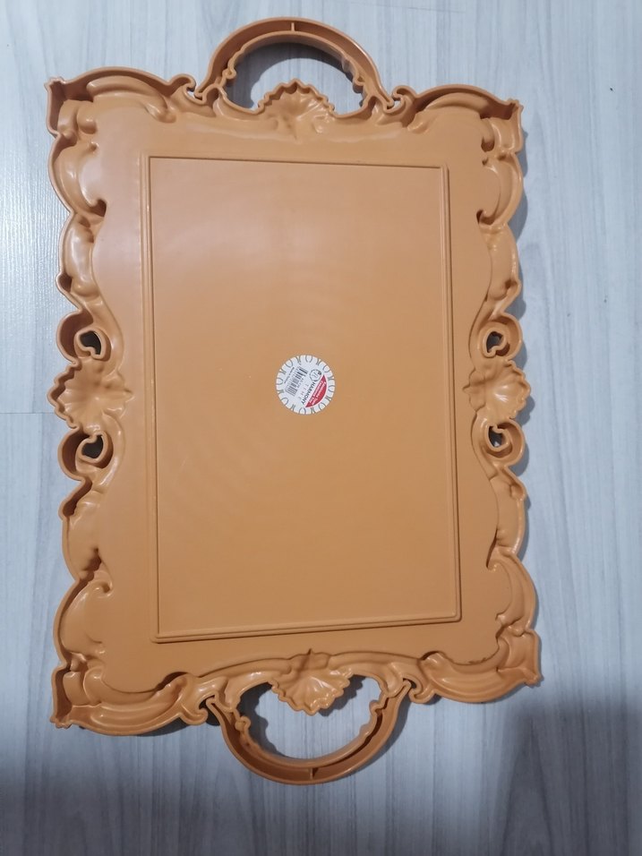 Parlak Altın Renkli Dekoratif Tepsi - Görsel 3