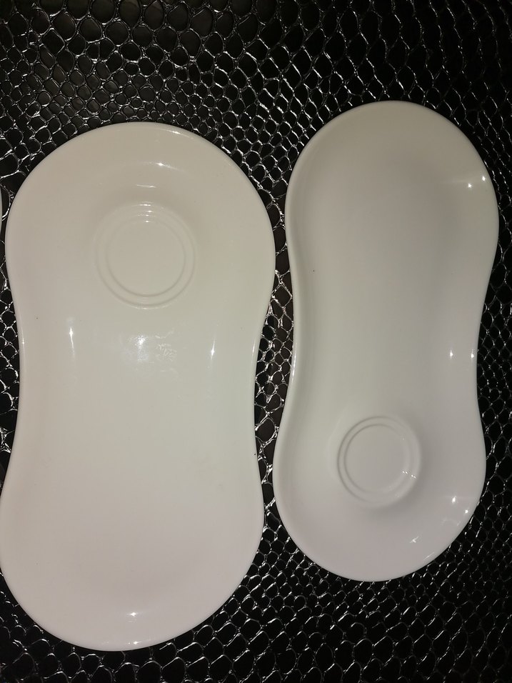 Beyaz ikramlı sunum tabağı - Görsel 3