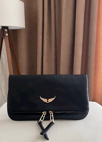 Zadig & Voltaire Zadig taşlı melek armalı çanta
